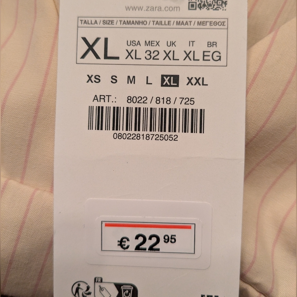 Zara NWT Pleated Poplin Top - Picture 8 of 8